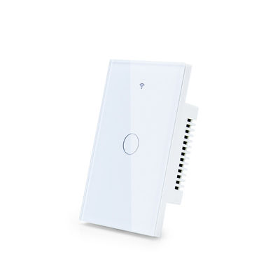 Interruptor preto branco Dustproof e impermeável do padrão dos E.U. de 1gang Wifi do toque para a automatização do Smart Home
