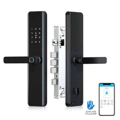 Fechadura da porta esperta biométrica de Wifi com a fechadura da porta Keyless da entrada do punho com impressão digital