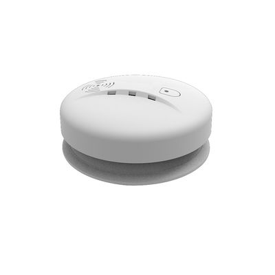 Alarmes fotoelétricos a pilhas do sensor do detector de fogo do fumo com o de advertência sadio claro
