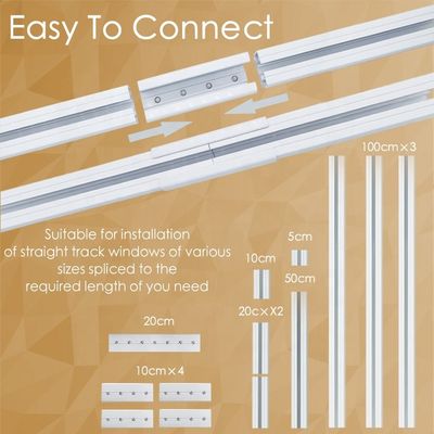 Trilha automática da cortina de Alexa Splicing Track Alexa Compatible do abridor da cortina IP20