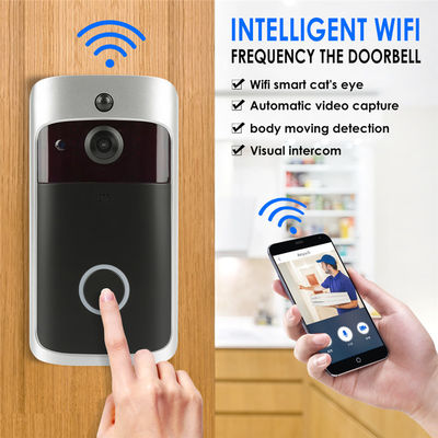 Campainha sem fio PIR Security Door Chine Bell do Smart Home video de WiFi 720P com noite do IR