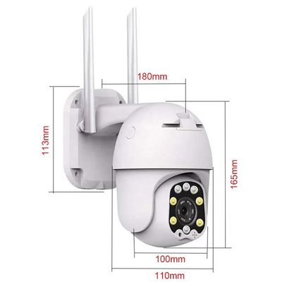 Casa sem fio Wi-Fi Pan Tilt Night Vision da câmera do IP da abóbada da segurança da câmera de IP66 Wifi